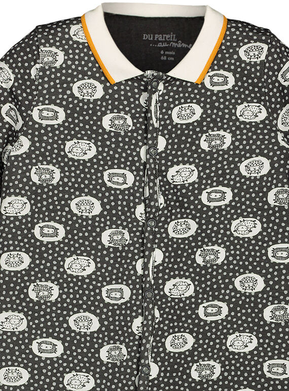Unisex babies' sheep sleepsuit GOU1GRE3 / 19WF0513GRE929
