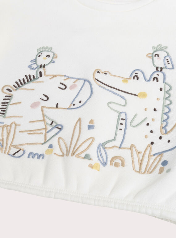 Newborns' sweatshirt and leggings set WOU1ENS2 / 25SF0471ENS005