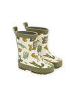 Fancy rain boots with floral print PUPLUIVERT / 22XK3811D0C001