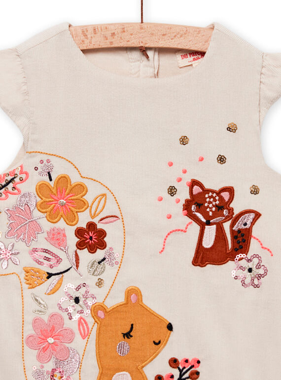 Baby girl velvet ball dress with milleraies MISAUROB1 / 21WG09P1ROB007