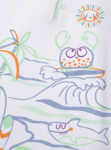 White OVERALL WUPLACOM3 / 25SG10O2CBL000