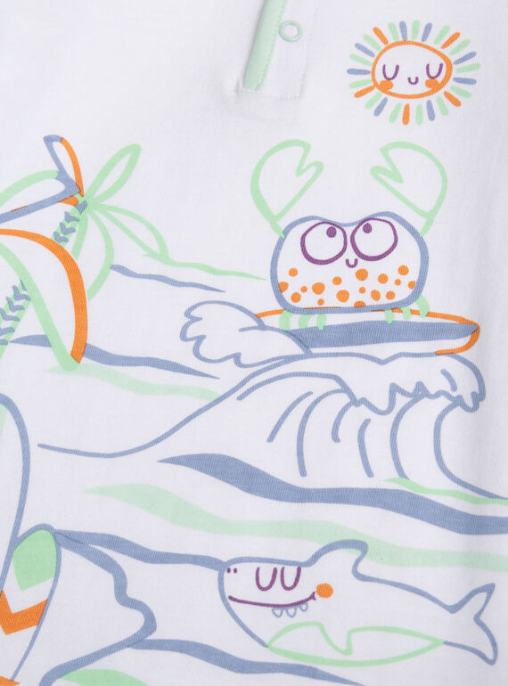 White OVERALL WUPLACOM3 / 25SG10O2CBL000