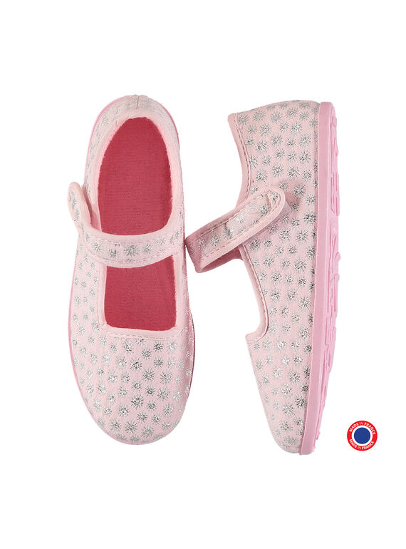 Girls' ballet pump slippers FFBALROSE / 19SK3542D07030