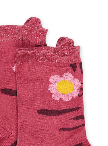 Socks with tiger and flowers Socks with tiger and flowers PYAPRICHO / 22WI01P1SOQ718