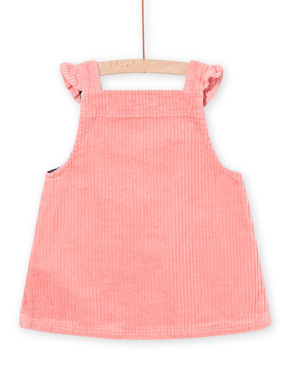 Sleeveless salmon velvet dress PIPRIROB2 / 22WG09P2ROB401