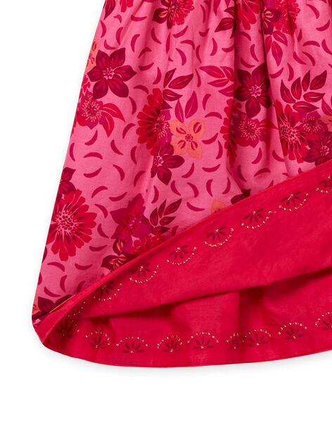 Child girl pink reversible dress NAFLAROB2 / 22S901R2ROB302