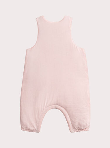 Reversible pink baby dungarees for girls  VOU1SAL1 / 24WF03C1SALD317