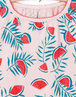 Pink watermelon print nightdress child girl NEFACHUWAT / 22SH11H2CHND328