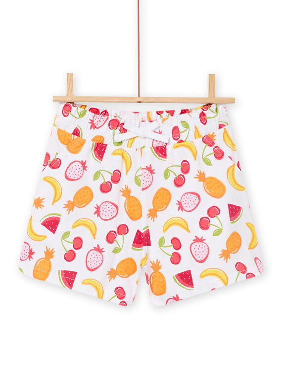 Child girl pink shorts with fruit print 22S901C4SHO307