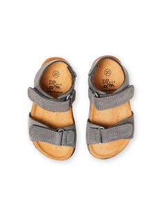 baby boy grey sandals LBGNUGRIS / 21KK3855D0E940