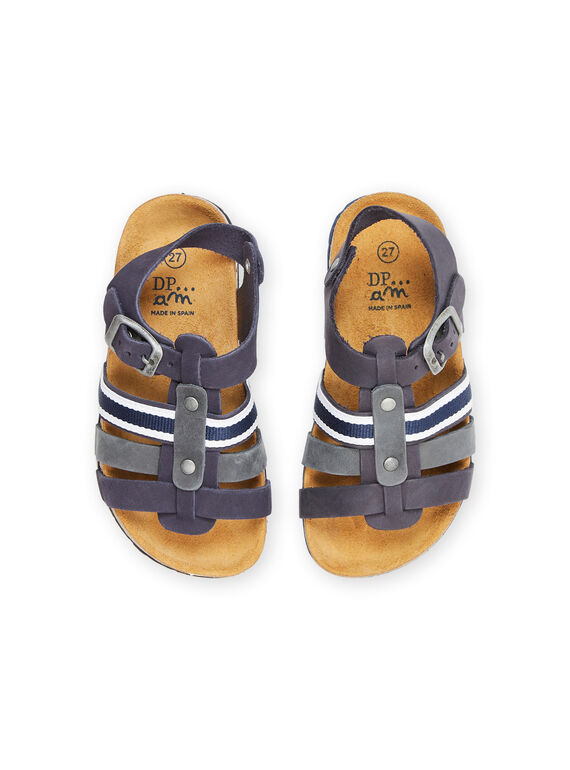 Navy blue sandals RONUCHIC / 23KK3662SLB070