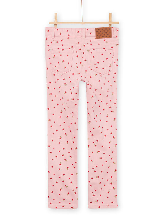 Pink printed canvas pants PAJOPANT1 / 22W901B2PAND319