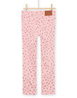 Pink printed canvas pants PAJOPANT1 / 22W901B2PAND319