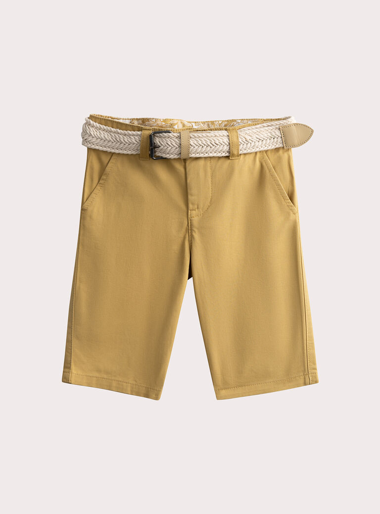 Yellow Bermuda shorts  WOMENBER1 / 25S90221BERB106