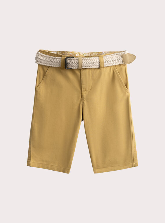 Yellow Bermuda shorts  WOMENBER1 / 25S90221BERB106