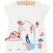 Baby Girl Ecru T-shirt with Fantasy Animation