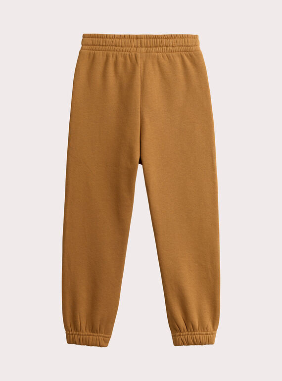 Mustard jogging bottoms for boys  VOJOJOB3 / 24W902G4JGBI821