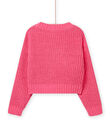 Child girl pink knit cardigan NAJOCAR3 / 22S90163CAR313