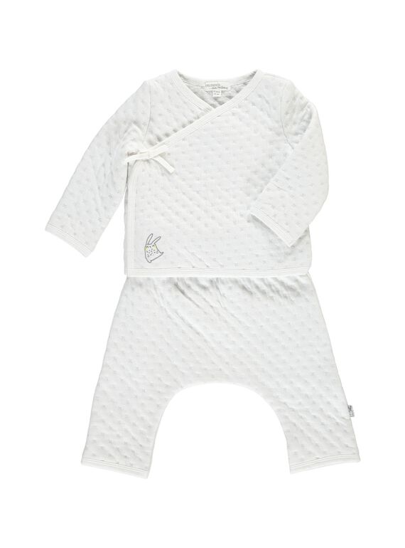 Unisex babies' cotton rib knit set DOU1ENS3 / 18WF0513ENS099