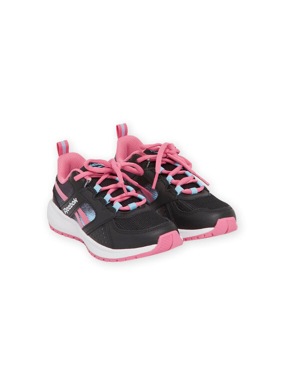 Black Reebok sneakers with pink details child boy MAG57454 / 21XK3542D36090