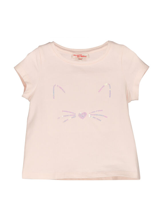 Baby girls' short-sleeved T-shirt FIJOTI3 / 19SG0933TMC307