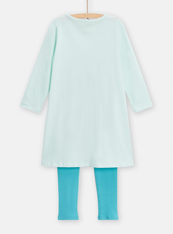 Green NIGHT DRESS TEFACHUBAG / 24SH1141CHNG621