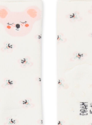 Baby Girl Ecru Socks NYIMOSOQB / 22SI09N1SOQ001