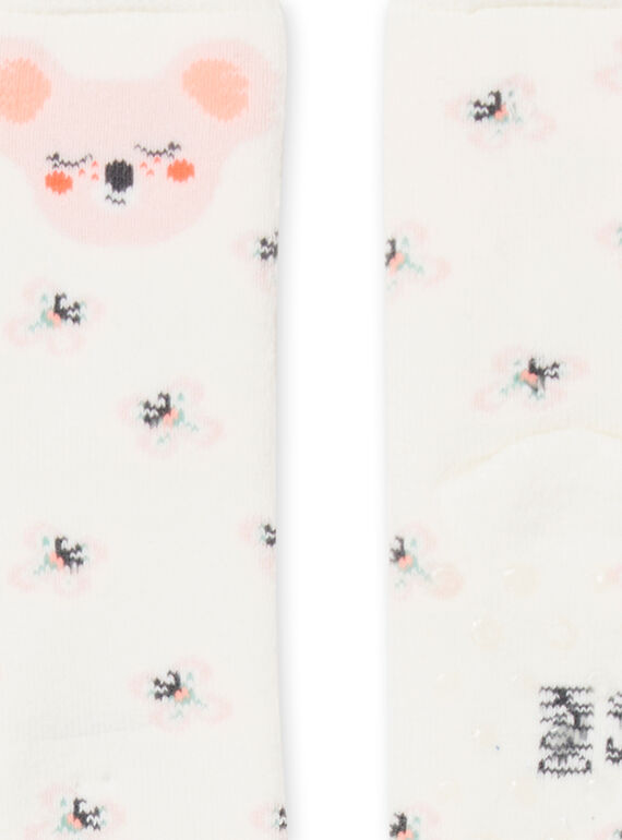 Baby Girl Ecru Socks NYIMOSOQB / 22SI09N1SOQ001