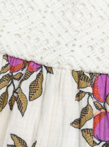 Dark off white DRESS WALIROB3 / 25S901T2ROB003