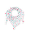 White scarf with flowery print child girl NYAVOFOUL / 22SI0131FOU000