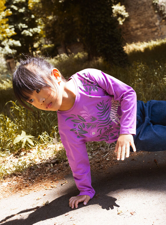 Girl's parma tiger T-shirt SAKYOTEE4 / 23W901I2TML329