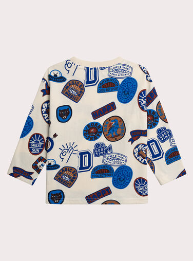 Off white TEE SHIRT LS XOBLUTEE2 / 25W902N3TMLA002