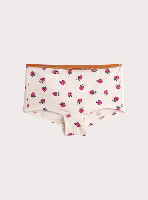 Set of 3 strawberry pattern shorty for girls  VEFAHOTROT / 24WH1185SHY114