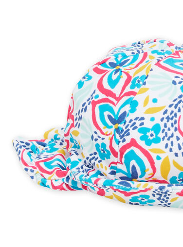Baby Girl Floral Print Hat NYICHA / 22SI09L1CHA000