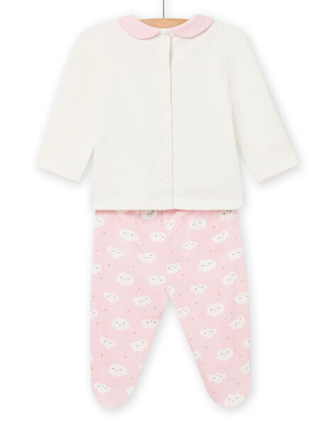 Baby girl light pink pajama set NEFIPYJARC / 22SH13G1PYJ321