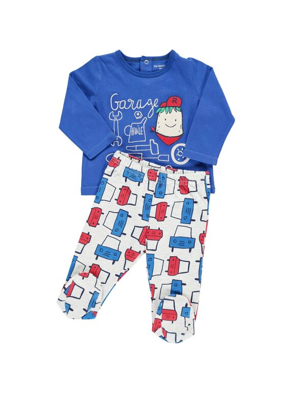 Baby boys' cotton pyjamas CEGUPYJGAR / 18SH1441PYJ201