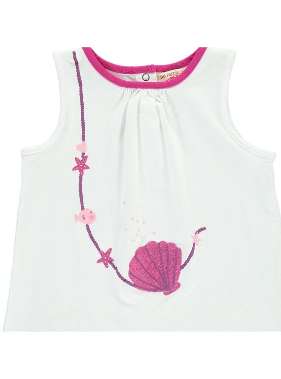 Baby girls' bloomer and vest set CIPLAENS2 / 18SG09Q2ENS000