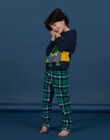 Midnight blue and green pajamas child boy NEGOPYJCRO / 22SH12G6PYJ705