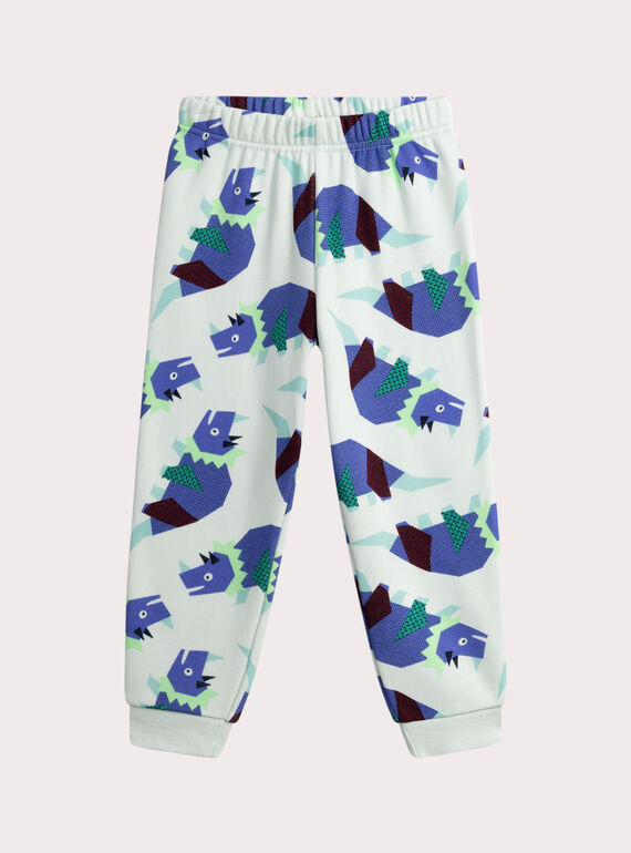 Printed pajamas in filled fleece for boys  VEGOPYJZOR / 24WH129APYJ213