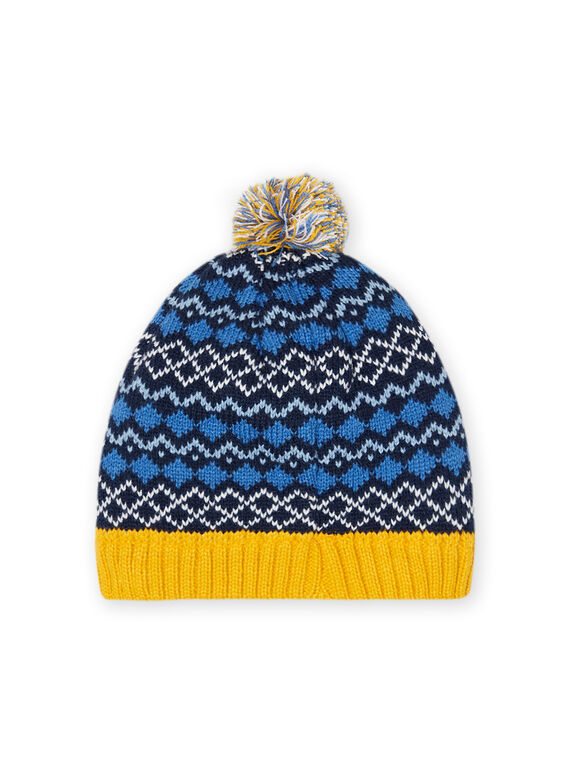 Blue tassel hat child girl jacquard pattern MYOGROBON6 / 21WI0268BON221