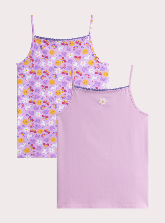 Set of 2 fancy tank tops for girls  VEFADEBSUN / 24WH1182HLI320