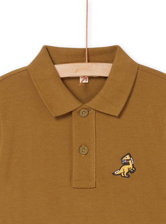Piqué Polo with dinosaur badge ROJOPOL2 / 23S90273POLG631