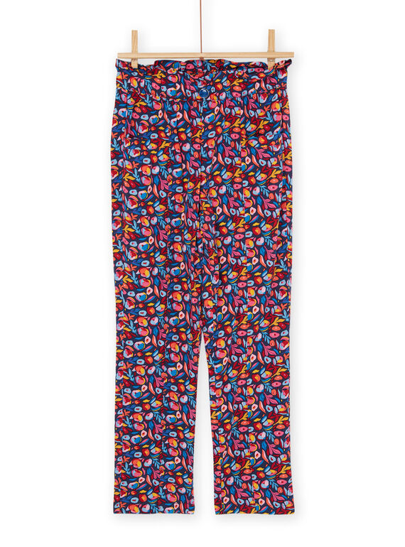 Multicolored poplin pants RAJUNPANT / 23S901U1PANC243