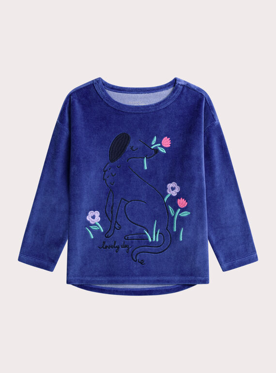 Violet blue PYJAMA XEFAPYJDOG / 25WH11B5PYJ221