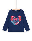 Long sleeve t-shirt with parrot animation PAGOTEE2 / 22W901O2TMLC220