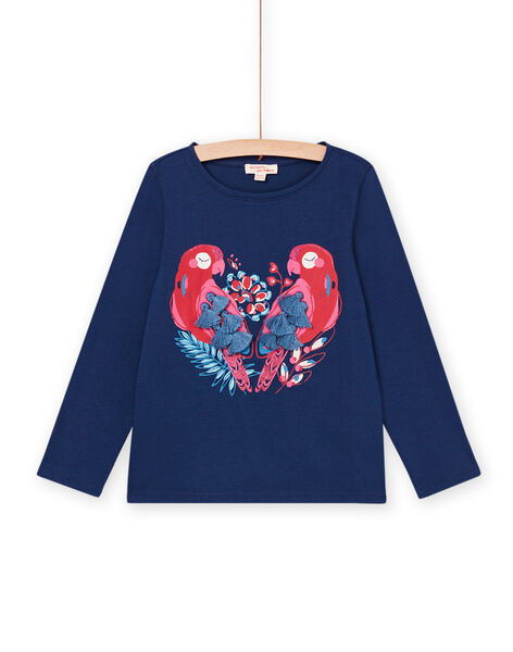 Long sleeve t-shirt with parrot animation PAGOTEE2 / 22W901O2TMLC220