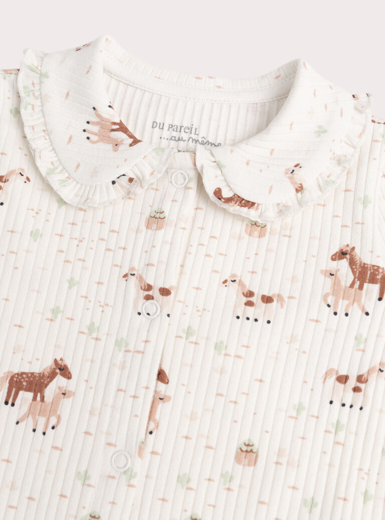 Off white BABYGROW WEFIGRECHE / 25SH13B3GRE001