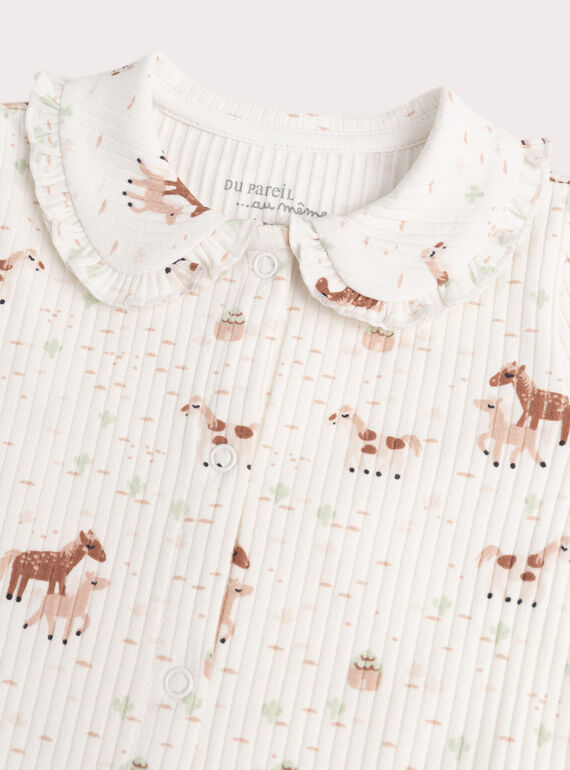 Off white BABYGROW WEFIGRECHE / 25SH13B3GRE001