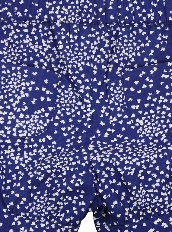 Baby girls' printed cotton shorts FINESHO / 19SG09B1SHO703