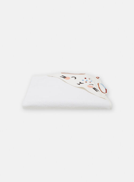 Off white HOODED BATH TOWEL - (BATH) MITT VOU1POIN / 24WF42C1POI001